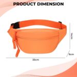 Kraptick Waist Bag | Fanny Pack & Crossbody Bag for Travel, Running, Hiking & Gym | Waterproof & Lightweight Belt Bag | Adjustable Money Belt & Waist Pouch for Men & Women |(Orange) - Image 4