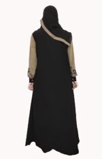 Black Abaya Embroidery Work Burqa For Women Elegant Modest Wear Islamic Stylish Dubai Abaya Farasha Full Length - Image 5