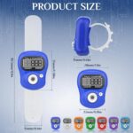 2 PCS Finger Counter, Digital Electronic LED Finger Counter, Mechanical Handheld Clicker for Mantra Chanting Prayer Beads Tasbih Hindu Muslim Meditation (Ring Counter) - Image 3