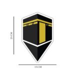 woopme ® Qibla Compass Arrow Direction Praying Sticker for Wall Floor Prayer Room Home House Vinyl Printed Stickers L x H 15 x 25 Cms - Image 5