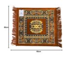 Kuber Industries Velvet Prayer Mat/Aasan/Pooja Mat/Meditation Mat/Multipurpose Velvet Rug Mat 2 Ft X 2 Ft (Gold) CTKTC33918 - Image 4
