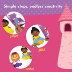 Kalakaram Foam Create-A-Princess DIY Art & Craft Kit Mess-Free Creative Activity For Kids,Princesses Art Kit,Gifts For Girls & Boys Ages 4,5,6,7,8,9,Fun DIY Craft Kits For Children,Multicolour - Image 4