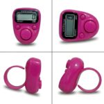 Digital Hand Tally Counter, LED Display, Ring Design, Reset Button(Pack of 1) (Pink) - Image 3