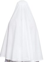 RBLISS CG Women's Pure Cotton Cloth White Eharam/Ahram/Ihram for Hajj or Umrah | Solid Durable Abaya with Hijab | White | Free Size - Image 3