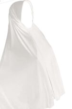RBLISS CG Women's Pure Cotton Cloth White Eharam/Ahram/Ihram for Hajj or Umrah | Solid Durable Abaya with Hijab | White | Free Size - Image 4