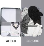 House of Quirk Polyester Compression Packing Cubes for Travel - 4 Set Organizers, Compressible Essentials (Sky Blue) - Image 4