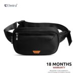 Elmira Waist Bag for Men Women - Fanny Pack for Men Sling Bag for Men Chest Bag Crossbody Side Passport Travel Shoulder Small Waist Pouch for Mobile Cash (Black, WST-001A) - Image 7