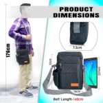 Storite 10 Inch Stylish Padded Mini Sling Bag for Men and Women, Small Passport Travel Bag and Small Sling Bag With Water Bottle Pocket - Image 3