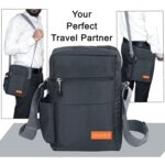 Storite 10 Inch Stylish Padded Mini Sling Bag for Men and Women, Small Passport Travel Bag and Small Sling Bag With Water Bottle Pocket - Image 6