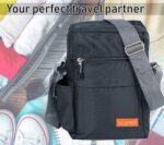 Storite 10 Inch Stylish Padded Mini Sling Bag for Men and Women, Small Passport Travel Bag and Small Sling Bag With Water Bottle Pocket - Image 9