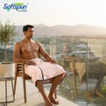 SOFTSPUN Microfiber Bath Towel 1Pc Light Pink! Ultra Absorbent Super Soft & Lightweight Quick Drying for Men & Women Daily Use Large Size Unisex. - Image 4