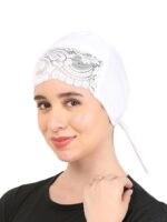 Black Net Design Muslim Women Under Hijab Cap - Image 3