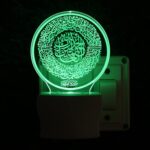 Talgo Islamic 3D Optical Illusion Acrylic Night Lamp, 7 Colors RGB Auto Colour Changing LED Plug and Play Night Light, Office Light, Best for Gift - Pack of 1 (SD127,Multicolour, 3 Inch) - Image 4