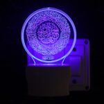 Talgo Islamic 3D Optical Illusion Acrylic Night Lamp, 7 Colors RGB Auto Colour Changing LED Plug and Play Night Light, Office Light, Best for Gift - Pack of 1 (SD127,Multicolour, 3 Inch) - Image 5