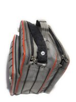 Document Holder Cross Body Money Carry Office MR Shoulder Bag in Special "Polyester Woven Fabric" (Washable) (Vulture Grey) - Image 3