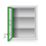 OTICA First Aid Box Emergency Medical Kit for Medicine Storage Multi Compartment First Aid Kit Box for Home, School, Office with Key Lock, Big Size, Wall Mount (Green) - Image 3