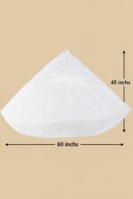 M H Women’s Cotton Khimar Hijab with Inner Cap & Zipper - White, Breathable, Lightweight, Ready to Wear for Namaz, Hajj & Umrah - Image 9