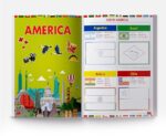 Flags of the World - Sticker Coloring Activity Book For Children : Continent, Country, Capital, Language and Currency - Image 6