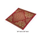 Cloud7 Plastic Pooja Aasan | Outdoor Pyaer Sitting Mat | Multicolor Floor Aasan | Design-Square | Size- 1.5'x1.5' Feet | Sets of 6 Pcs. - Image 3
