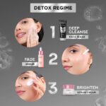 POND'S Pure Detox Face Wash 200 g|| Daily Exfoliating & Brightening Cleanser|| Deep Cleans Oily Skin - With Activated Charcoal for Fresh|| Glowing Skin - Image 6