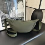 WILDHORN Crossbody Bag for Women & Men – Slim and Stylish Design, Luxury Nylon Fabric with Durable Zippers, Small Side Half-Moon Sling & Waist Bag, Unisex Chest Bag (Olive Green) - Image 3