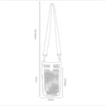 Water Bottle Carrier Nylon Mesh Water Bottle Holder for School Sports Travel Pink| Sports Equipment | Outdoor Sports Gear | Exercise Gear - Image 3