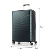 Samsonite Large 8 Wheels Spinner Trolley Bag Suitcase for Travel Staren 75 Cms Polycarbonate Hardsided Check-in Luggage Spinner Trolley Bag, Matte Green - Image 8