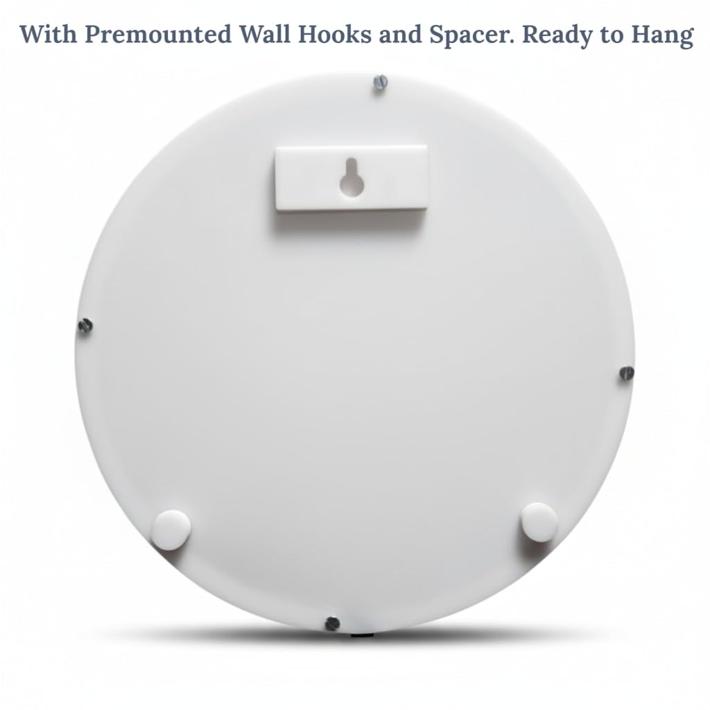 Heartily Allah LED Wall Light 24 cm | 7 Color RGB Halo Backlit Islamic Wall Decor | Golden Mirror Allah Calligraphy Wall Lamp | Ready to Hang Spiritual Wall Art for Prayer Room, Living Room & Office - Image 6