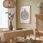 VIBBES Islamic Wall Art Set of 3, Ayatul Kursi, Sabr & Dua Calligraphy Prints with Wooden Frames, Modern Arabic Home Decor - Image 5