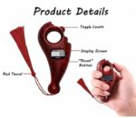 Digital Tally Counter for Japa,Multi Color with Display Tasbeeh/Zikr Tasbih - Ring Counter Counter Mala Without Compass – Wooden Finish Bead Counter for Meditation, Prayer & Chanting - Image 3