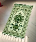 Weavers Villa Prayer Mat/Aasan/Meditation Mat/Multipurpose Velvet Rug Mats... [Size: 70cm X 110cm] - Image 2