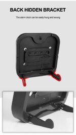 JASIFS 9-Inch Plastic Digital Alarm Wall Clock, LED Display with Date, Temperature, Day of Week, Auto Dimming, Remote Control, Table Desk Clock for Home, Office, Living Room - Image 5