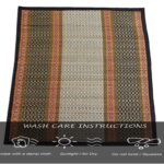 Handmade Korai Pai Kusha Grass Pooja Aasan Sitting Floor Mats Black Set of 2 Pcs,Large Rectangle, 18 inch X 18 inch - Image 4