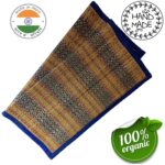 Handmade Korai Pai Kusha Grass Pooja Aasan Sitting Floor Mats Black Set of 2 Pcs,Large Rectangle, 18 inch X 18 inch - Image 6