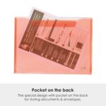 POLEN 12 Pcs Gazette Button Bag,Folder FS/Legal Heavy Duty Twin Double Pocket Document File, Envelope Holder Storage Case, Snap Button Organizer.(Assorted Color) - Image 5