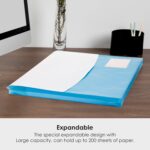 POLEN 12 Pcs Gazette Button Bag,Folder FS/Legal Heavy Duty Twin Double Pocket Document File, Envelope Holder Storage Case, Snap Button Organizer.(Assorted Color) - Image 6