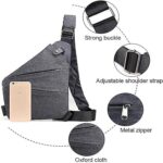 Anti-theft Travel Bag, Anti-Theft Bag, Anti-Theft Bag, Anti-Theft Shoulder Bag for Women, Nylon Chest Bag for Men and Women, Lightweight, Simple and Large Capacity - Image 6