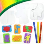 Imagimake Stamp Art Jungle Coloring & Stamping Set for Girls & Boys 3 Years +, Multicolor - Image 3