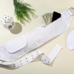 Dansydaisy Ihram Belt for Hajj and Umrah White Adjustable Ihram Waist Belt with Zippered Pockets Fits 32" up to 52", white, 57.09 inches x 27.56 inches x 5.91 inches, 1 Pocket - Image 5