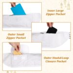 Dansydaisy Ihram Belt for Hajj and Umrah White Adjustable Ihram Waist Belt with Zippered Pockets Fits 32" up to 52", white, 57.09 inches x 27.56 inches x 5.91 inches, 1 Pocket - Image 7
