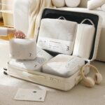 BOXJOY 7 Pcs Travel Organizer Pouch Set for Luggage Packing Cubes for Clothes Accessories Socks Toiletry Storage Bags for Men Women Baby Essentials Travel Kit for Suitcase Bags Polyester Organiser - Image 4