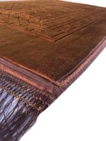 Prayer Rug Muslim Mat Islamic Thick Large Padded Sajadah for Kids Men Women with Islam Prayer Beads for Eid Travel Ramadan - Soft Luxuary Great for Knees and Forehead (B) - Image 3