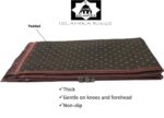 Prayer Rug Muslim Mat Islamic Thick Large Padded Sajadah for Kids Men Women with Islam Prayer Beads for Eid Travel Ramadan - Soft Luxuary Great for Knees and Forehead (B) - Image 5