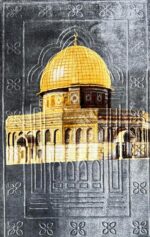 Janamaz Prayer Mat – Turkey Soft Velvet Namaz Mat | Premium Aasan for Daily Salah, Janimaz Namaz, Comfortable & Durable Prayer Mat | 44x27 Inch, Printed - Greyy - Image 4