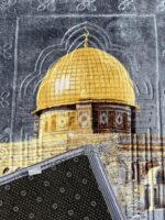 Janamaz Prayer Mat – Turkey Soft Velvet Namaz Mat | Premium Aasan for Daily Salah, Janimaz Namaz, Comfortable & Durable Prayer Mat | 44x27 Inch, Printed - Greyy - Image 6