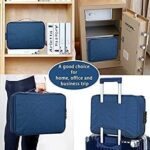 Waterproof Document Bag with Safe Code Lock,Multi-Layer Storage Pouch Credential Bag Diploma Storage Important Document&File Pocket with Separator,Blue - Image 4