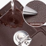 Unisex Faux Leather Waist Bag, Casual Solid Color Adjustable Strap Belt Bag with Polyester Lining, Lightweight Gadget Pouch with Key Ring Closure for Men Women Multicolor 1 Pcs - Image 3