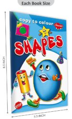 set of 8 coloring books | Vegetables,Fruits,Flowers,Animals,Vehicles,Birds,Shapes,Nursery Rhymes,10 WAX CRAYONS| 3 To 8 Year Old Children Happy Colouring Book Drawing Book For Kids - Image 3