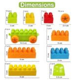 FunBlast Building Blocks for Kids with Wheel, Bag Packing, Best Toy for Kids/Boys/Children, Block Game (Multicolor, 34 Pcs and 16 Wheels) - 50 Pieces - Image 3
