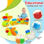 FunBlast Building Blocks for Kids with Wheel, Bag Packing, Best Toy for Kids/Boys/Children, Block Game (Multicolor, 34 Pcs and 16 Wheels) - 50 Pieces - Image 5